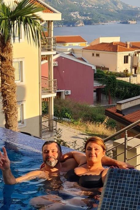 Modern Top Floor Sea View 3Br With Pools, Spa & Fitness Bečići Luaran gambar