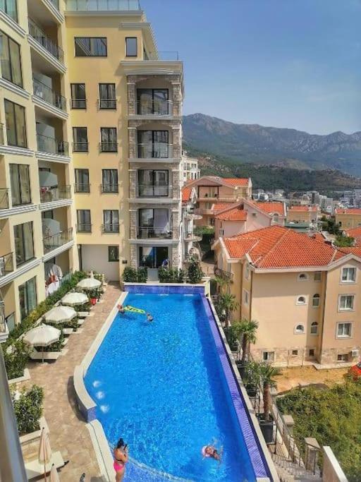 Modern Top Floor Sea View 3Br With Pools, Spa & Fitness Bečići Luaran gambar