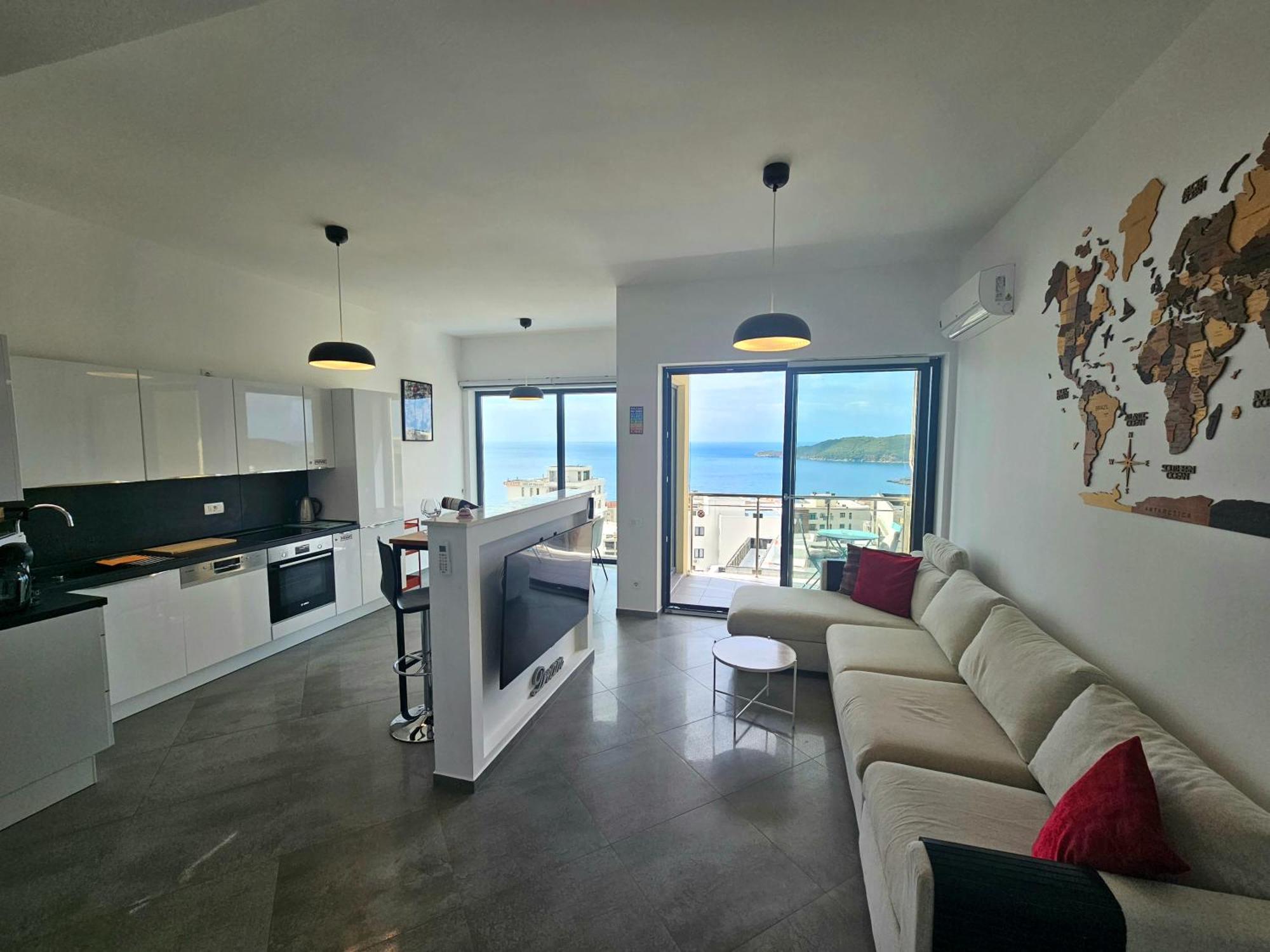 Modern Top Floor Sea View 3Br With Pools, Spa & Fitness Bečići Luaran gambar